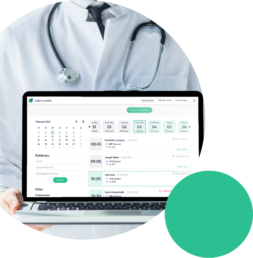 An example of our MEDPLaNNER product